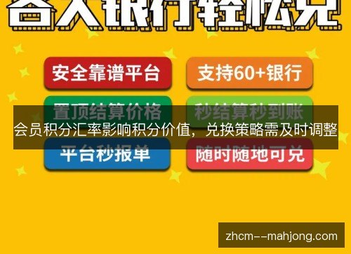会员积分汇率影响积分价值,兑换策略需及时调整 会员积分汇率影响积分价值,兑换策略需及时调整